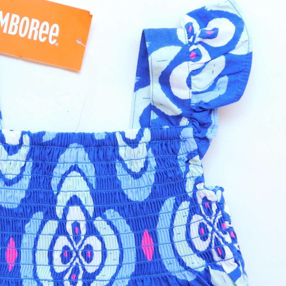 Gymboree Baby 12-18 Floral Smocked Sun Dress NWT - Picture 3 of 7